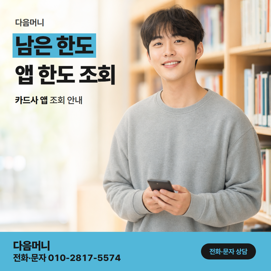 다음머니 현대카드할부현금화 매달 납부 뒤 회복되는 때